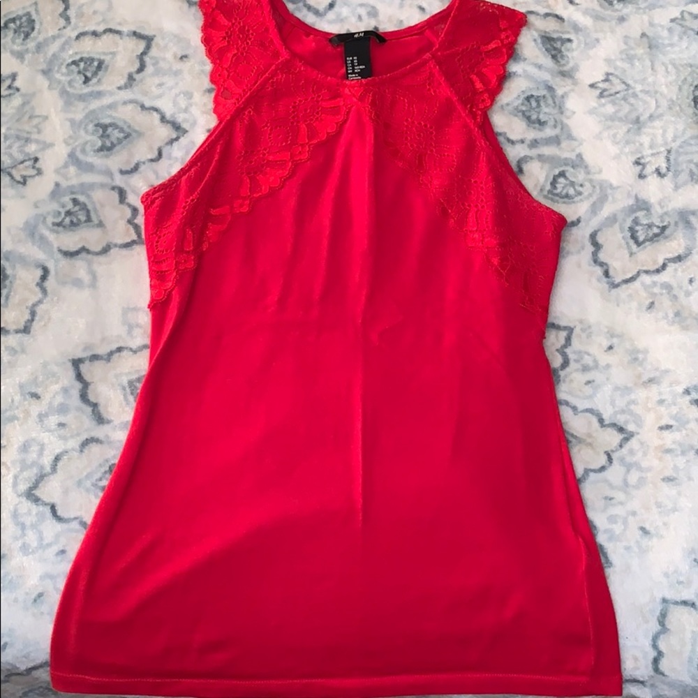 H&M red tank top